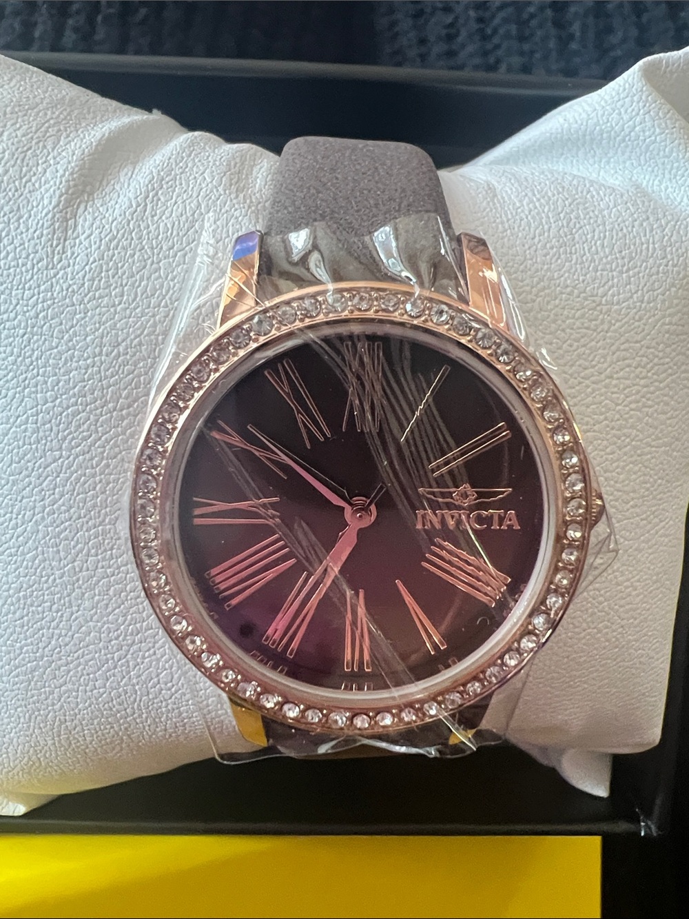 Invicta Celestial Lady 31mm Beautiful Brown with Rose Gold Crystal Bezel